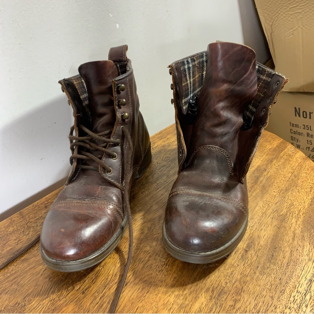 Lavorazione artigiana combat style leather boots - Picture 2 of 11